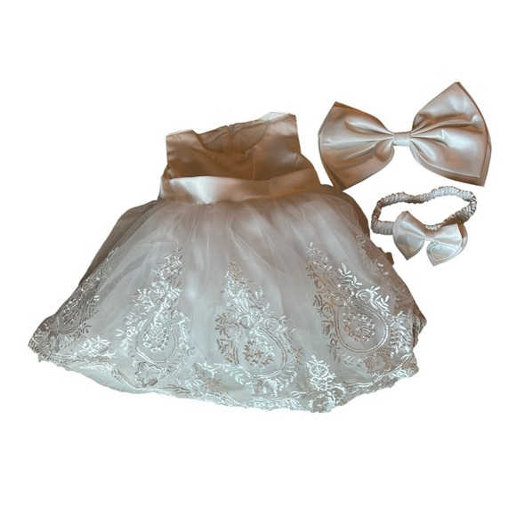 Other - White Kids Dress Set Elegant